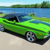 Green 1974 Challenger Paint By Numbers