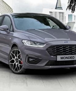 Grey Ford Mondeo Paint By Number