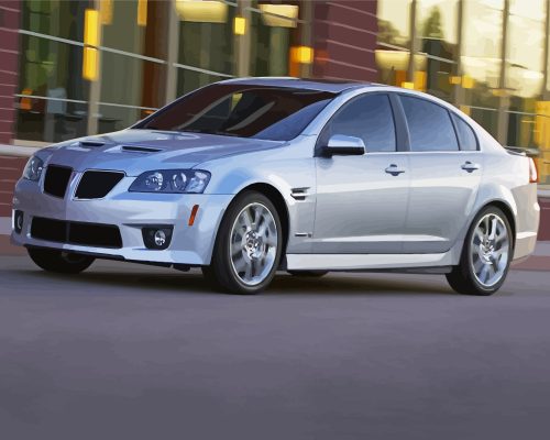 Grey Pontiac G8 Paint By Numbers