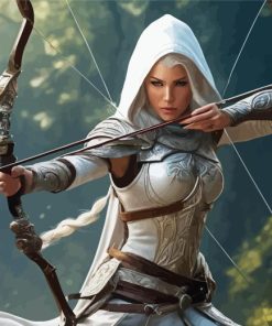 Hooded Archer Woman Paint By Number
