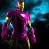 Iron Man Pink Super Hero Paint By Numbers