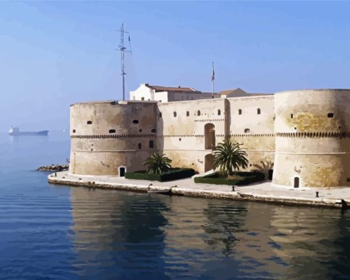 Italy Taranto Castle Paint By Number