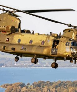 Military Chinook Helicopter Paint By Numbers