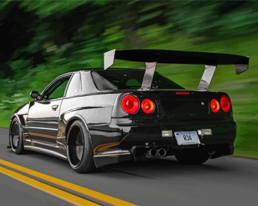 Nissan Skyline Gtr R34 Paint By Number