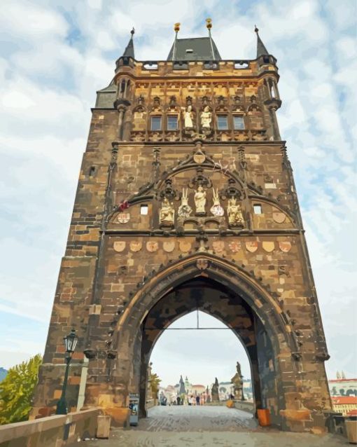 Old Town Bridge Tower Prague Paint By Numbers