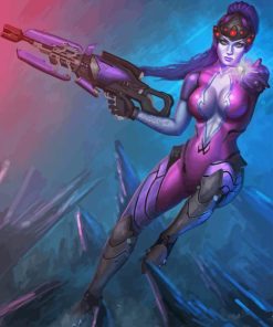 Overwatch Game Widowmaker Paint By Numbers