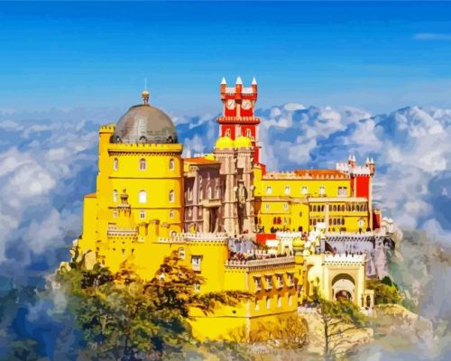 Pena National Palace Sintra Paint By Number