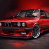 Red Bmw E30 Paint By Numbers