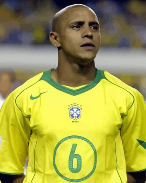 Brazilian Footballer Roberto Carlos Paint By Number