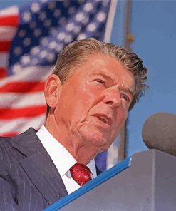 Ronald Reagan President Paint By Number