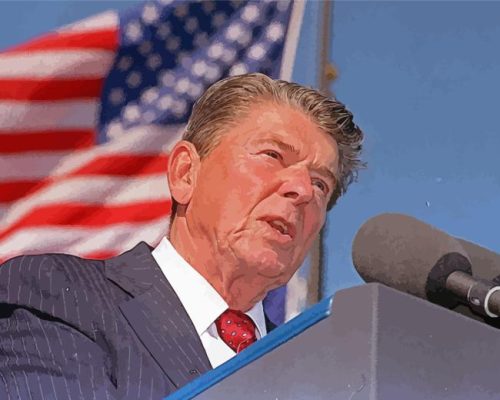 Ronald Reagan President Paint By Number