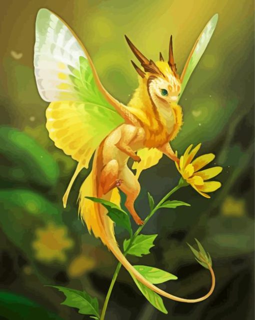 Small Fairy Dragon Paint By Numbers