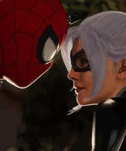 Spider Man And Felicia Hardy Paint By Numbers