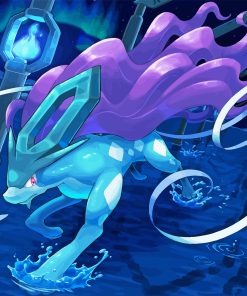 Suicune Pokemon Paint By Number