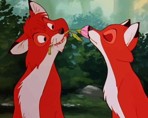 The Fox And The Hound Paint By Numbers