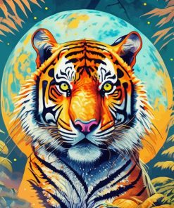 Tiger Moon Art Paint By Number