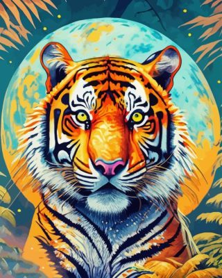 Tiger Moon Art Paint By Number