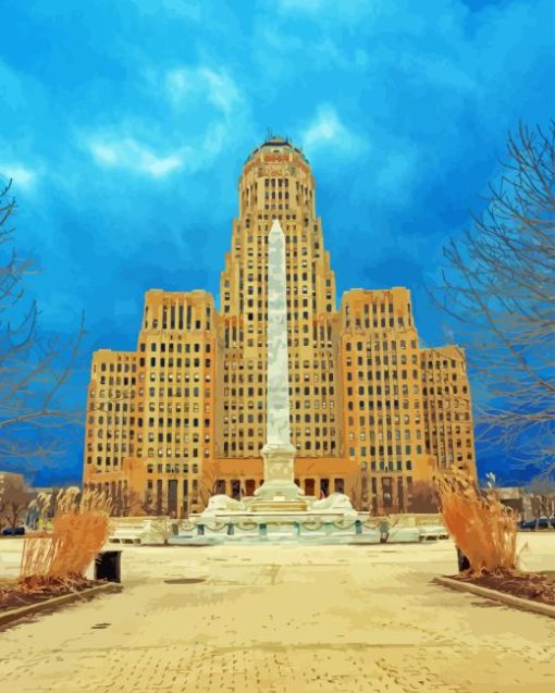 Buffalo New York City Hall Paint By Number