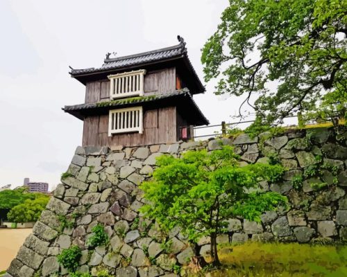 Fukuoka Castle Paint By Numbers