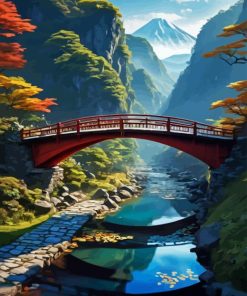Japan Wooden Bridge Paint By Numbers