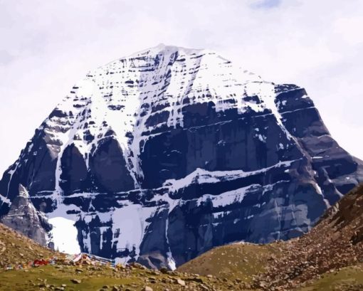 Kailash Mansarovar Paint By Number