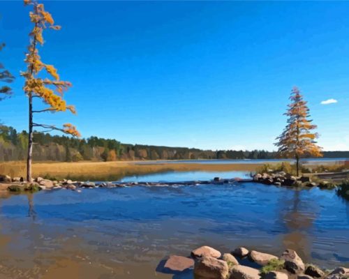 Lake Itasca Paint By Number