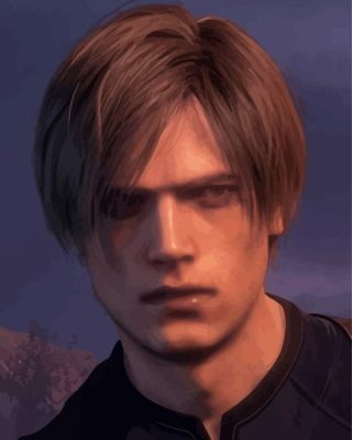 Leon Kennedy Resident Evil Paint By Numbers