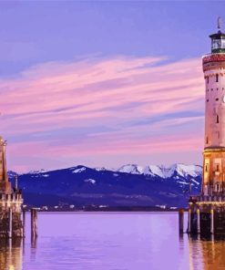 Lindau Lighthouse Paint By Number