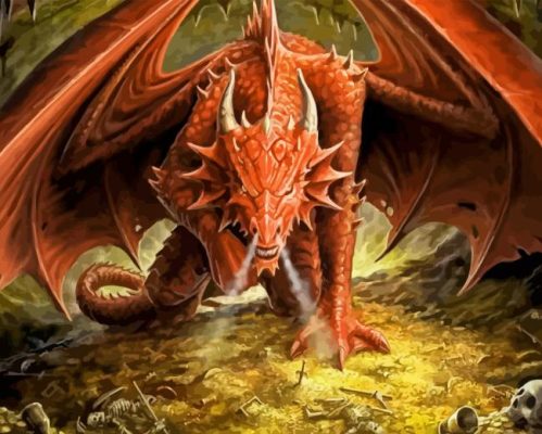 Lord Of The Rings Smaug Paint By Numbers