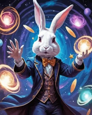 Magician Rabbit Paint By Numbers