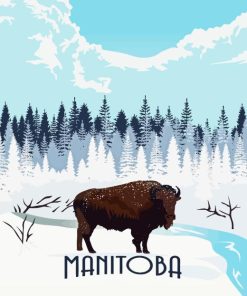 Manitoba Poster Paint By Number