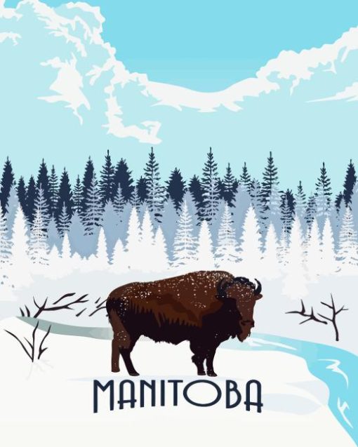 Manitoba Poster Paint By Number