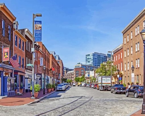 Maryland Fells Point Paint By Number