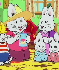 Max And Ruby Cartoon Paint By Numbers