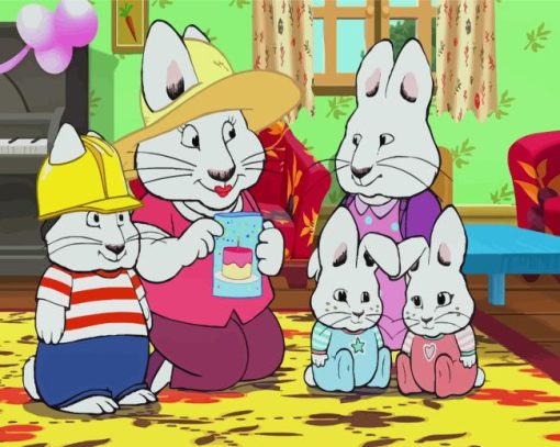 Max And Ruby Cartoon Paint By Numbers