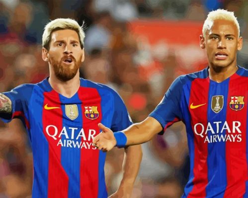 Messi And Neymar Paint By Number