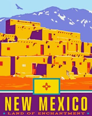 Mexico Taos Poster Paint By Number