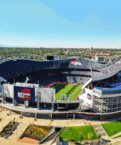 Mile High Stadium Paint By Number