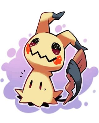 Mimikyu Pokemon Paint By Numbers