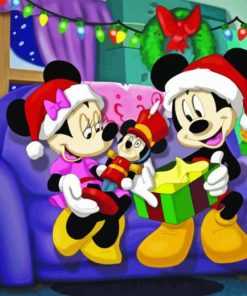 Mini Mouse Christmas Paint By Numbers