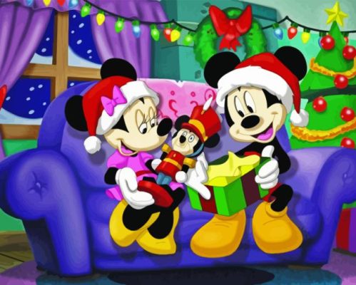 Mini Mouse Christmas Paint By Numbers