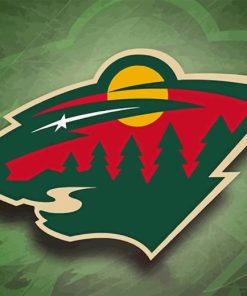 Minnesota Wild Hockey Logo Paint By Numbers