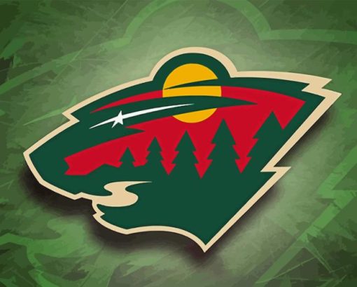 Minnesota Wild Hockey Logo Paint By Numbers