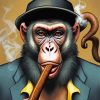 Monkey With Cigar Paint By Numbers