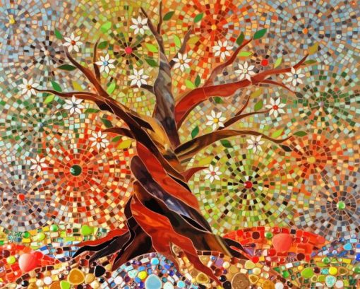 Mosaic Tree Paint By Number
