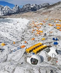 Mt Everest Base Camp Paint By Number
