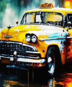 NYC Taxi Art Paint By Number