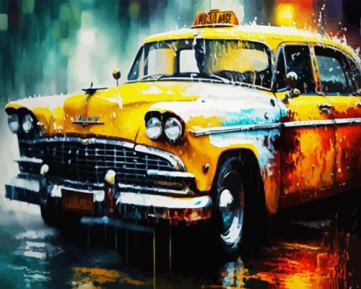 NYC Taxi Art Paint By Number