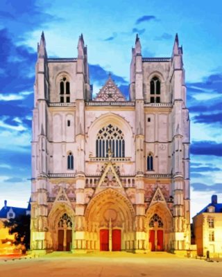 Nantes Cathedral Paint By Number