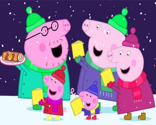 Peppa Pig Family Paint By Number